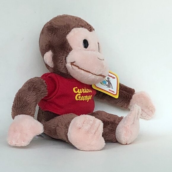 New w/ Tag🙈 Gund Curious George Red Shirt Plush  🐵8" - Picture 4 of 9